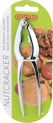 NUSSKNACKER ROBUST KÜCHE NÜSSE NUSS METALL KARABINER KNACKER WALNUSS 90010 