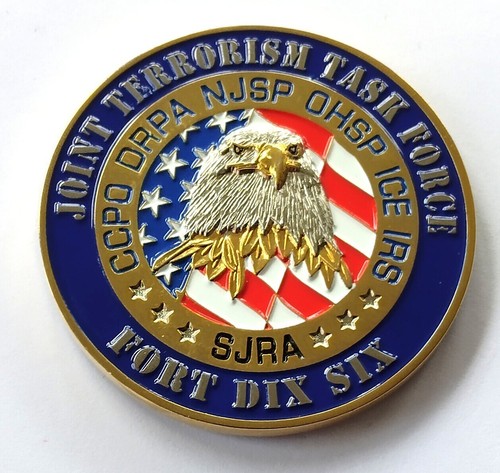 HTF Older FBI NJ Fort Dix Six Joint Terrorism Task Force NJSP Coin