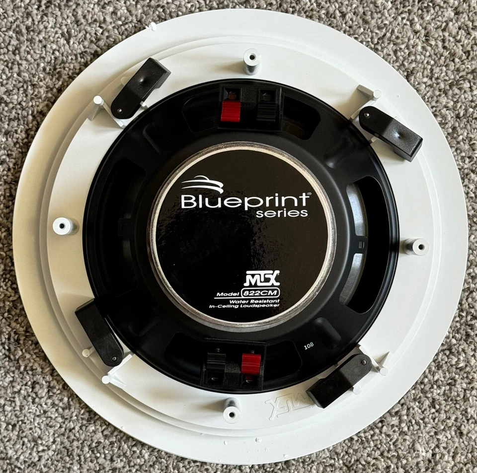 MTX Audio 822CM 8” 180 Watt 8 Ohm In-Ceiling Loud Speaker, Water Resistant, Each - Image 2 of 4