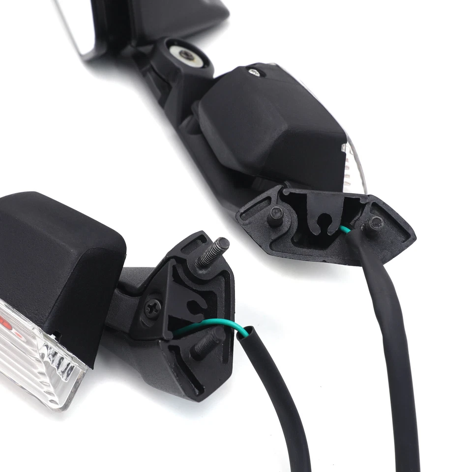 Left Right Mirrors with Turn Signal Light For Kawasaki Ninja ZX 10R 08-10 ZX10R - Image 4 of 4