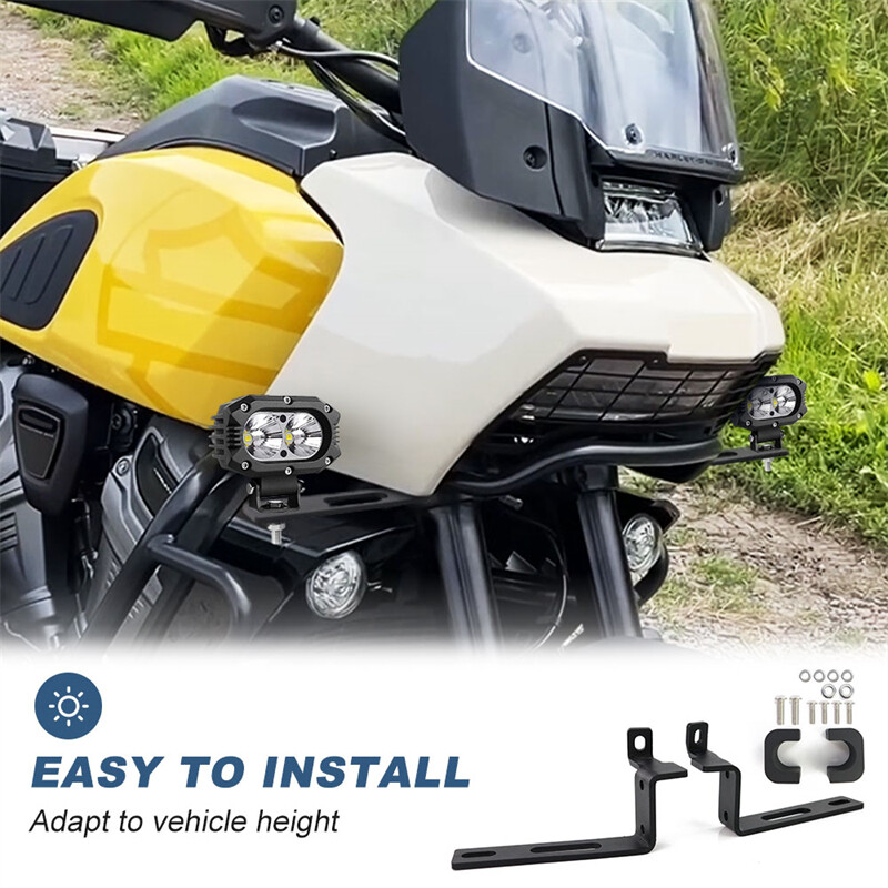 Auxiliary Lamp Additional Light Bracket Fit For Harley Pan