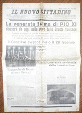 THE VENERATED BODY OF PIUS XI@FROM TODAY RESTS IN THE VATICAN CAVES@14/02/1939 R@RO