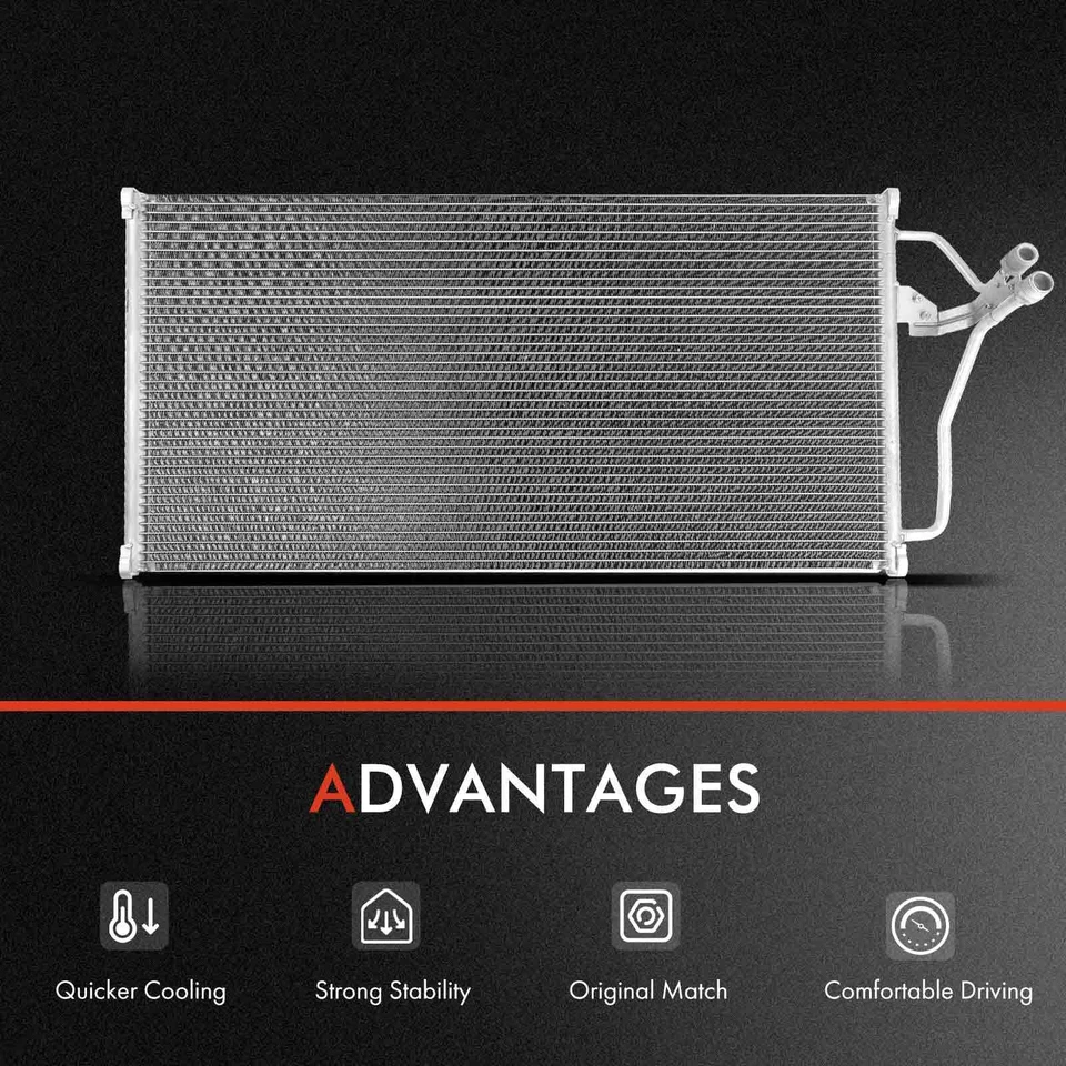 2x Nuevo radiador y condensador de aire acondicionado para Buick LeSabre Park Avenue Oldsmobile Pontiac Foto 3 de 4