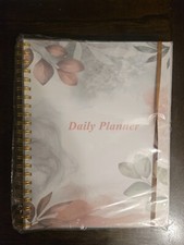 daily planner undated 150 sheets 8x11 rose