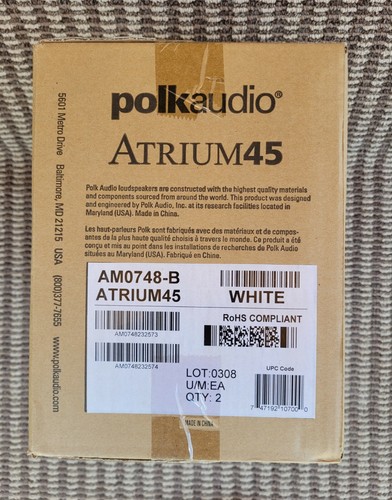 Buy NEW Polk Audio Atrium 45 White 