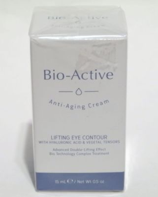 2 X  BIO-ACTIV ANTI-AGING LIFTING EYE CONTOUR CREAM WITH HYALURONIC 0.5 oz