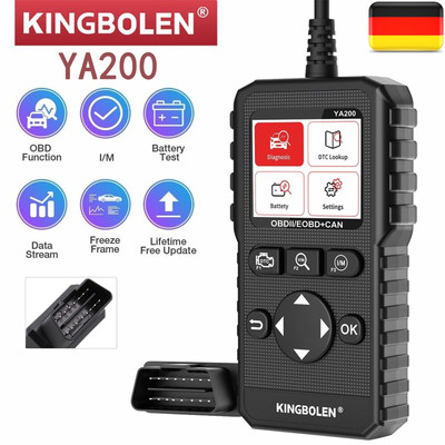 KINGBOLEN YA200 OBD2 Diagnosegerät Scanner Fehler Auslesegerät O2 Sensor Test