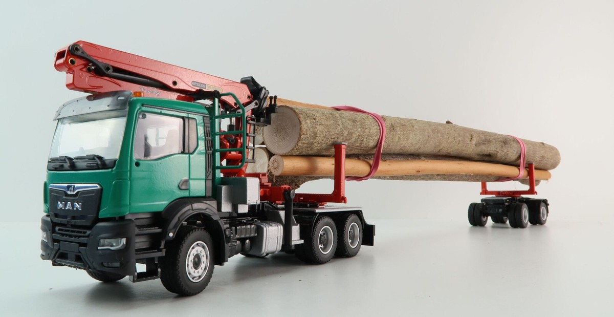 Conrad 81179/01 MAN TGS TN 6x4 Truck and Doll Long Timber Conrad 81179/01 MAN TGS TN 6x4 Truck and Doll Long Timber