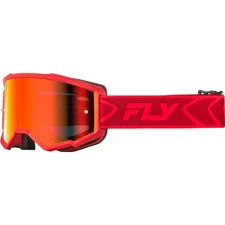 Fly Racing Zone Goggles - Red/Crimson W/ Red Mirror/Smoke Lens 37-51536