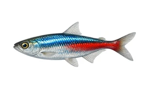 Cardinal Tetra Fish Self Adhesive Vinyl Sticker
