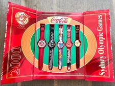 Coca-Cola Sydney 2000 Olympic Memorial Watch Set 5pcs Limited Edition Coke