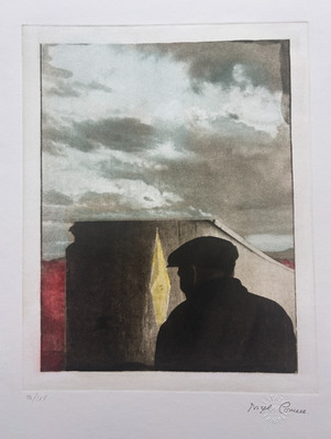 JOSEPH CORNELL ''Untitled (Landscape with Figure)'' 1972 Numbered Photogravure