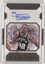 2018-19 Panini National Treasures Penmanship Bronze 24/25 Sean Elliott Auto 5w7