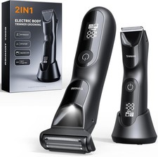 2025 New Manscape Groin  Body Hair Trimmer for Men, 2 in 1 Electric Ball...