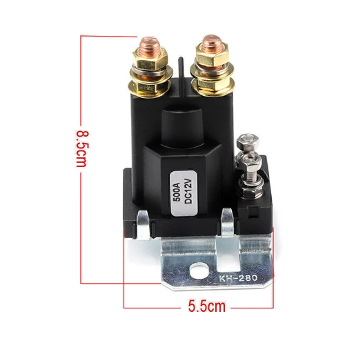 12V 500A Anlasser Magnetschalter Trennrelais KFZ Startrelais Starter Relais - Bild 12 von 12