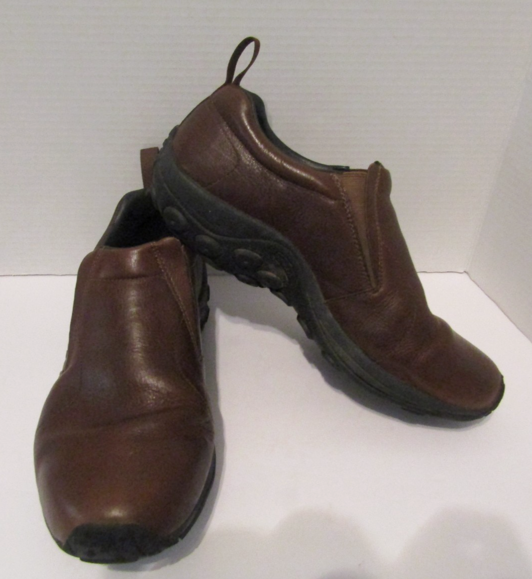 Merrell Jungle Moc LTR 2 scarpe mocassino in pelle marrone da uomo taglia 11 5 W