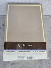 Recollections Memory Box Yellow Pattern Storage Photos DVDs CDs 11  
