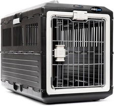 Pet Carrier Crate 26.4" L X 15.3" W X 18.8" H Collapsible for Medium Cats Dogs