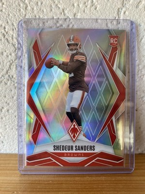 2025 Panini Phoenix Shedeur Sanders #154 Silver Prizm RC Browns