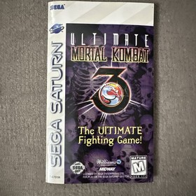 Ultimate Mortal Kombat 3 (SEGA Saturn, 1996) Complete W Reg - Tested - Authentic