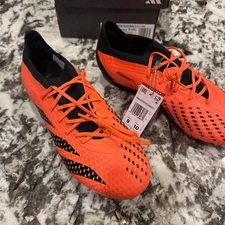 adidas Men’s 9 PREDATOR ACCURACY.1 Low FG Soccer Cleats Orange GW4574
