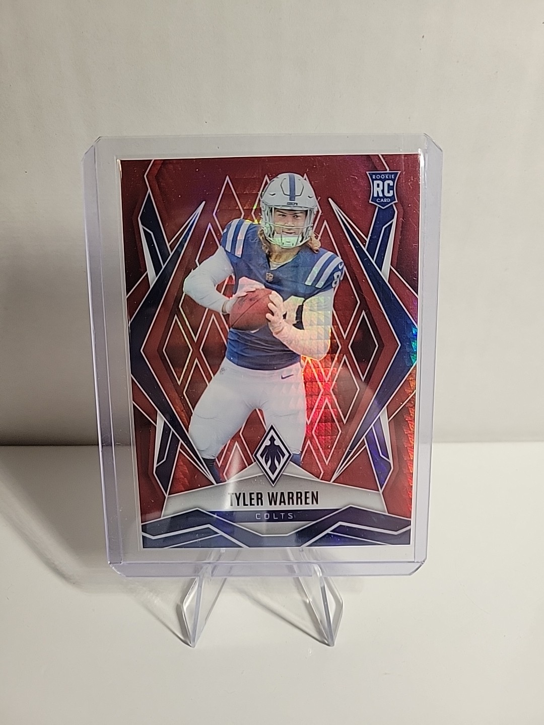 2025 Panini Phoenix - Rookies Tyler Warren #185 Red Hyper /399 (RC)