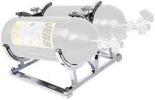 JEGS 16536 Nitrous Bottle Mount Brackets For Dual Bottles up to 2.80 in. Diamete