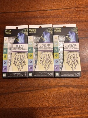 SET OF 3 NEW Create Your Style SWAROVSKI HOTFIX CRYSTALS CASCADE 150 pc/Pkg