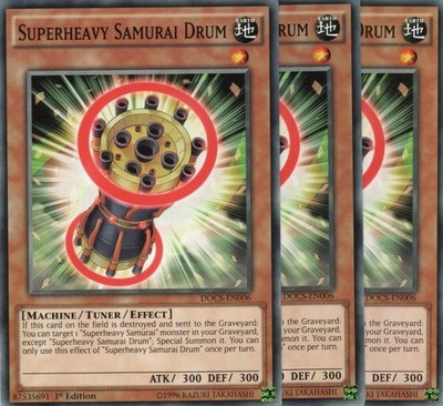yugioh 3x Superheavy Samurai Drum DOCS-EN006 COMMON ENGLISCH