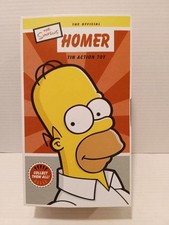 THE SIMPSONS HOMER TIN WIND UP ACTION FIGURE W/ DUFF BEER CAN - NEW MIB - 2002