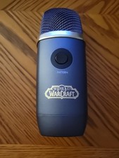 World of Warcraft Blue Yeti USB Microphone Used Not Stand Black Color Clean SC