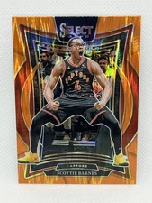 SCOTTIE BARNES 2024-25 Panini Select  Flash Orange Prizm #30 Toronto Raptors