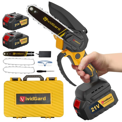 #ad Extra Long Range 6 Inch Chainsaw By 2PCS 21V 4000mAh Batteries Electric H... $52.89