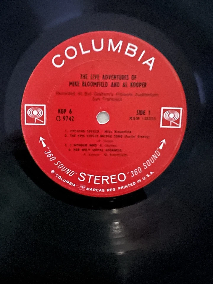 Mike Bloomfield And Al Kooper Lp KGP6 1969 Gatfld RED360 2eye 1A1B1D1G 1ST PRESS Foto 3 de 4