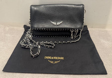 Zadig & Voltaire Bag:  Rock  Nano Crossbody  Black Leather Bag