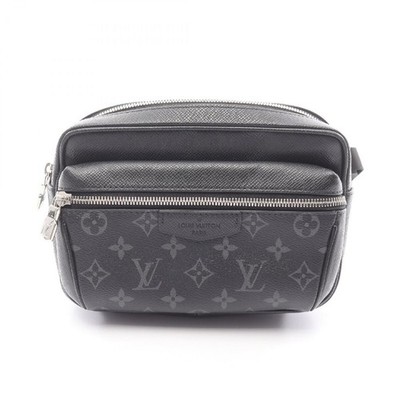 LOUIS VUITTON Bum bag Taigarama Black M30245 Authentic From Japan