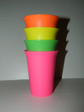 Lot of 4 VTG Vintage Tupperware Bell Tumblers Children's Juice Drink Cups