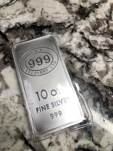 Silver bullion 10 oz .999 pure