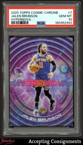 2025 Topps Cosmic Chrome Jalen Brunson Base (PSA 10)