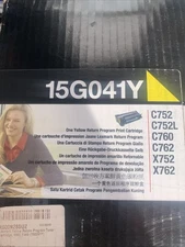 Lexmark 15G041Y Yellow Toner Cartridge 6k Genuine OEM