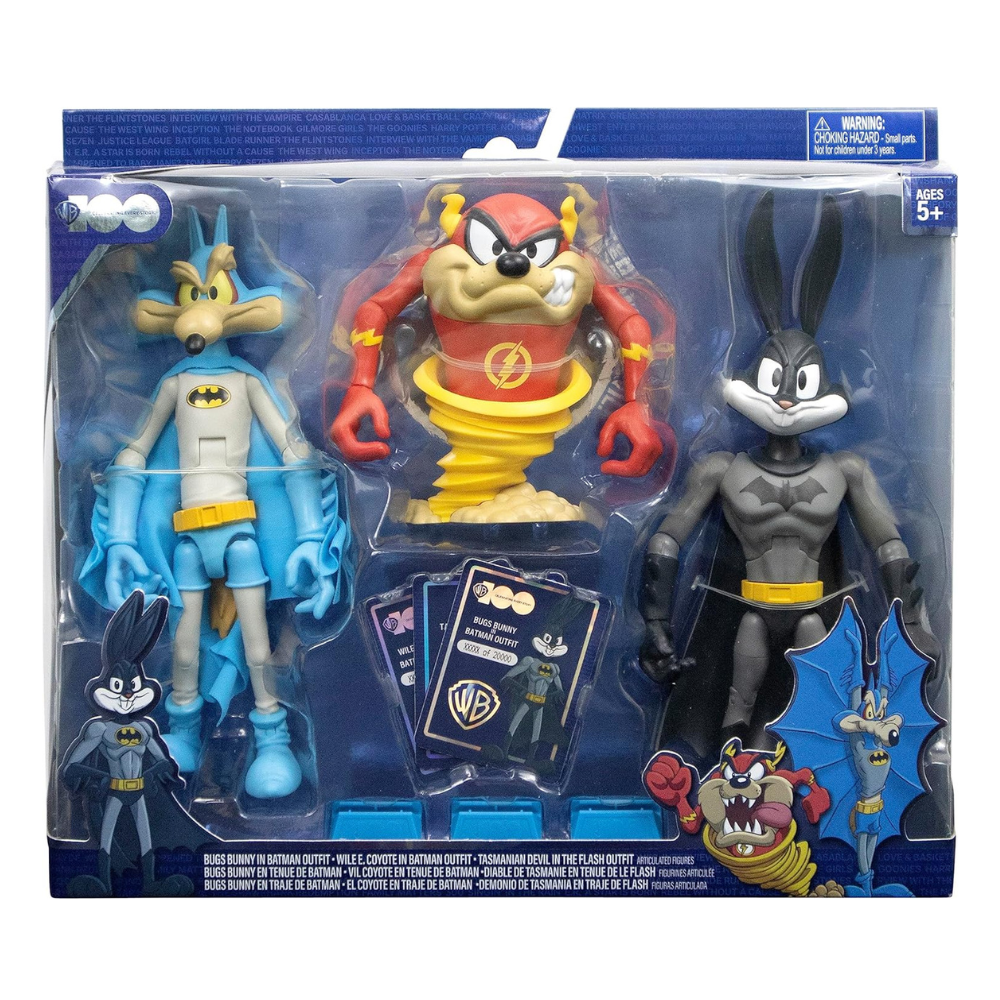 WB100 Looney Tunes X DC Mashup Bugs Bunny X Batman Figura de Acción  Multipack