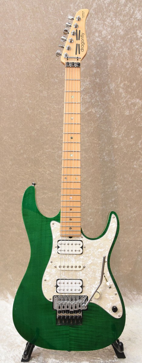 Used dragonfly Hi-STA Green JAPAN Electric Guitars w/HC Free