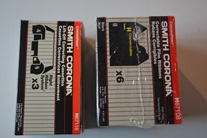 Smith Corona 6 Correctible film ribbons and 2 lift off correcting cassettes new