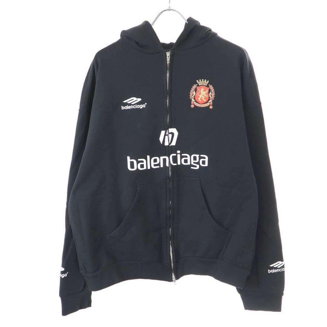 BALENCIAGA 24SS Soccer Paris Zip-Hoodie Zip Up Hoodie 744457 BALENCIAGA 24SS Soccer Paris Zip-Hoodie Zip Up Hoodie 744457
