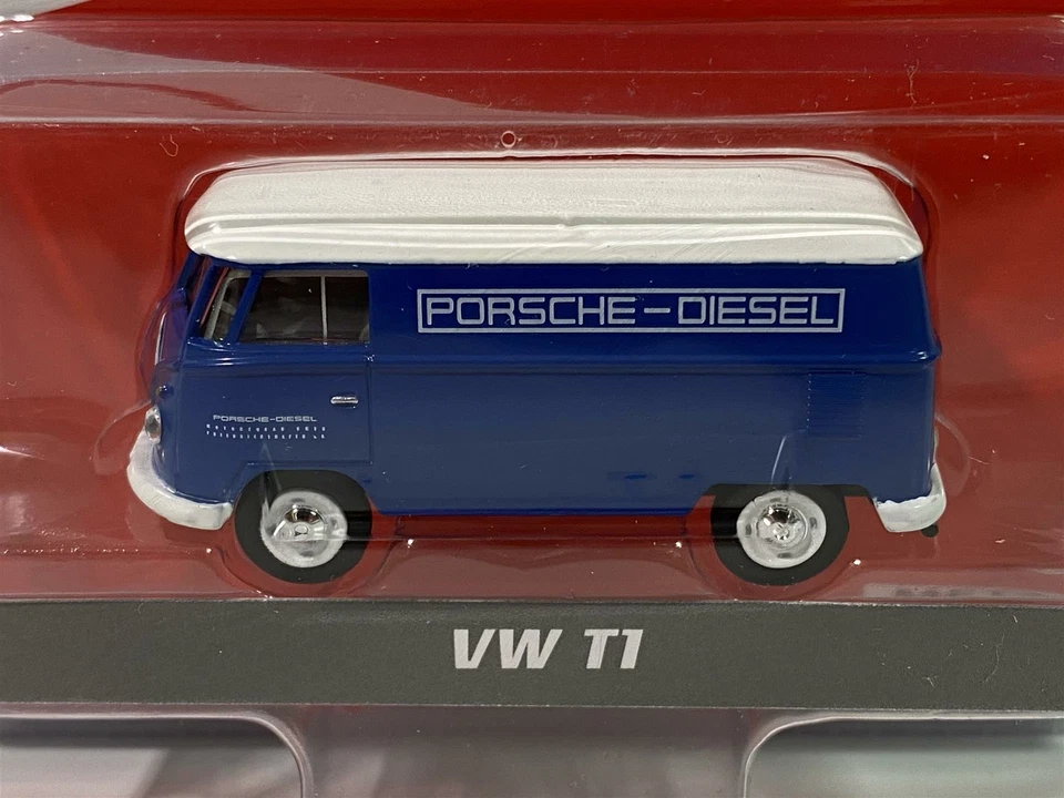 VW T1 Porsche Azul Blanco Schuco Clásicos Europeos 1:64 4800 Foto 2 de 4
