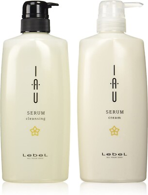 Lebel Io Serum Cleansing Shampoo 600 ml & Cream Treatment Set Lebel iau SERUM