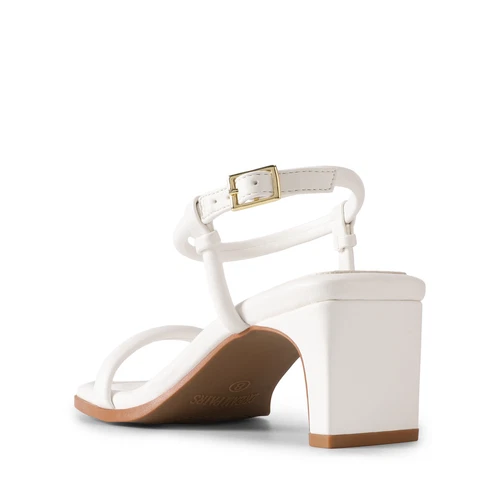 Damen-Sandalen Knöchelriemen offene Zehenpartie niedriger klobiger Absatz Hochzeit Party eleganter Absatz - Bild 15 von 35