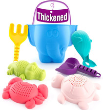 Hahaland Beach Toys for Toddlers 1-3 - Sand Toys for Toddlers 1-3, Baby Bucket R