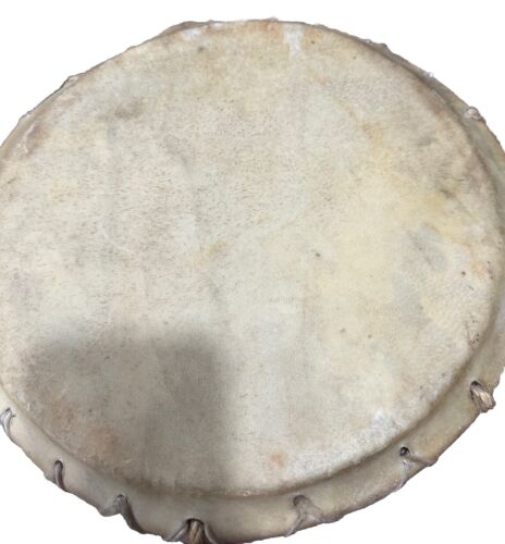 VINTAGE NATIVE AMERICAN HANDMADE LARGE POW WOW TAOS DRUM - Picture 8 of 10