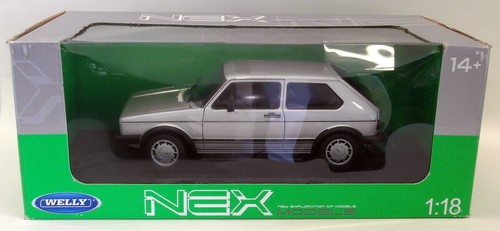 Welly 1/18 Scale Diecast 18039W Volkswagen Golf GTi Mk1 Silver - Picture 4 of 4